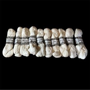 Vintage Kamouraska yarn Aran 2 ply lot of 10 color 22 lot# 200 100gr each wool